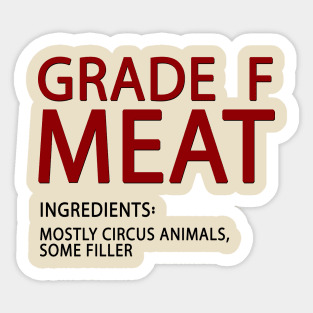 Grade F Meat - Pocket Tee Edition Sticker